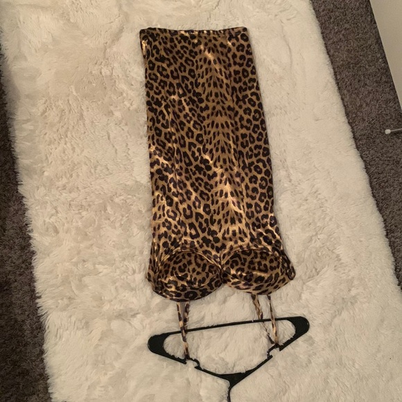 PrettyLittleThing Dresses & Skirts - Large Pretty Little Thing black and brown bodycon dress